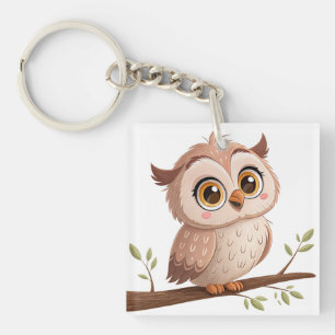 Cute Owl Keychain