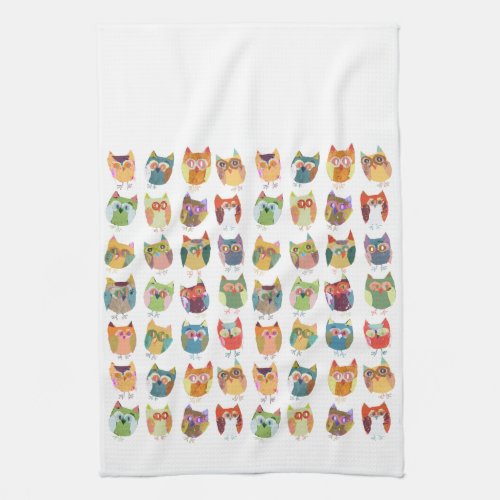 Cute Owl kitchen towel teatowel Towel