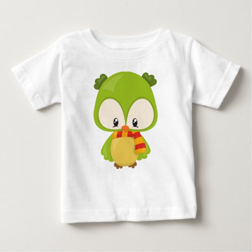Cute Owl Little Owl Baby Owl Owl With Scarf Baby T_Shirt