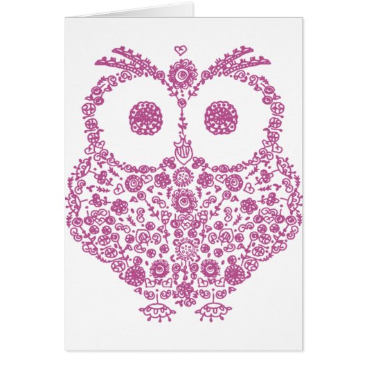CUTE OWL LOVERS GIFT CARDS (Front)