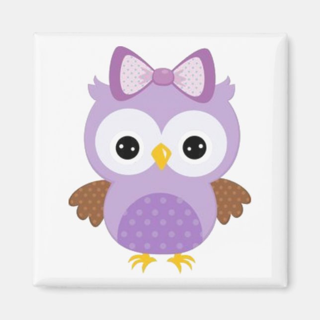 Cute Owl Magnet (Front)