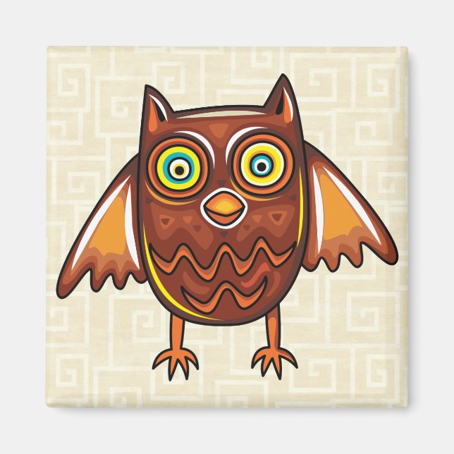 Cute Owl Magnet (Front)