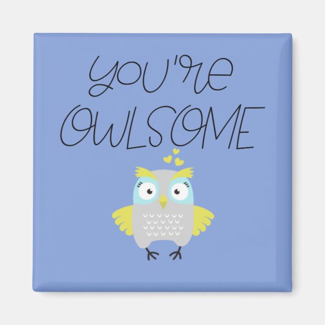 Cute Owl Magnet (Front)