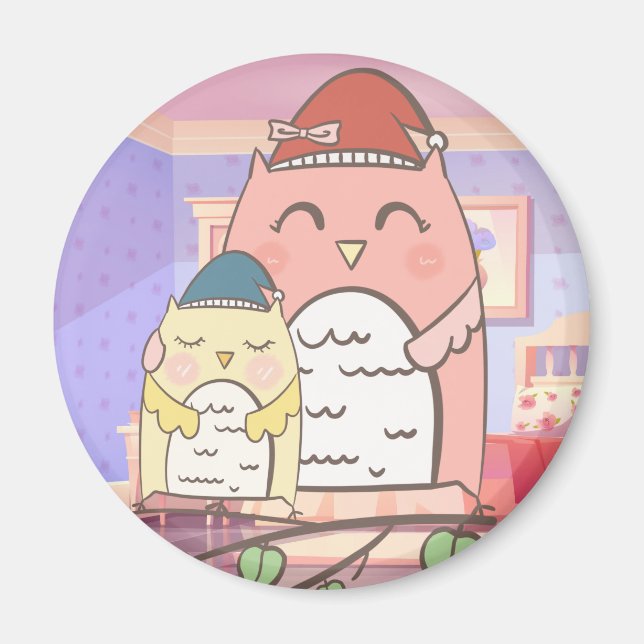 Cute Owl Magnet (Front)