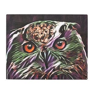 CUTE OWL METAL PRINT