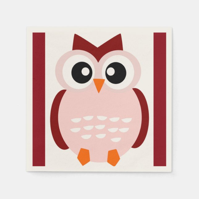 CUTE OWL NAPKINS (Front)