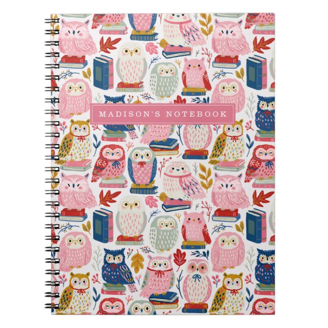 Cute Owl Notebook (Front)