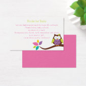 Cute OWL on a branch BOOK REQUEST Baby Shower (Desk)