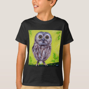 Cute Owl Painting T-Shirt