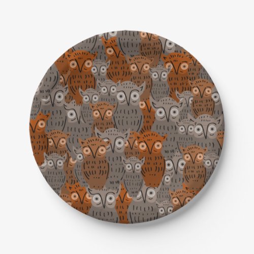 Cute Owl Paper Plates