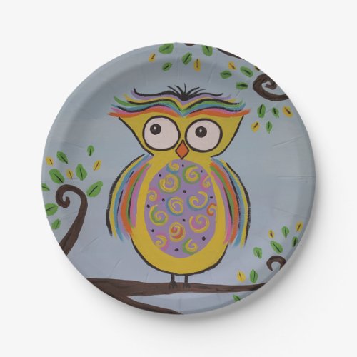 Cute Owl Party Plates