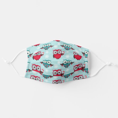 Cute Owl Pattern Adult Cloth Face Mask