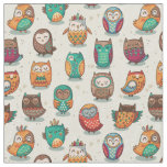 Cute Owl Pattern Fabric