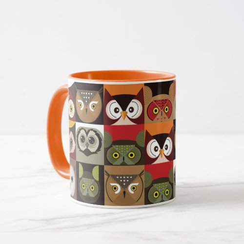 Cute Owl Pattern Mug