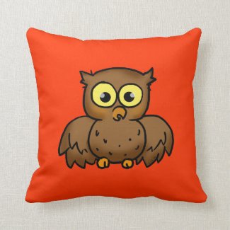 Cute owl pillow