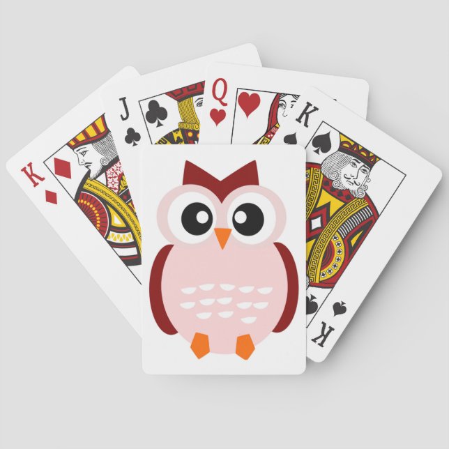 CUTE OWL POKER CARDS (Back)