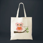 Cute Owl Reading Tote Bag<br><div class="desc">A cute design of an owl reading a book. Designed by PreciousTees® with love. Simply press the “Customize it!” button to add your own additional text, image, background color, etc. ©PreciousTees®</div>