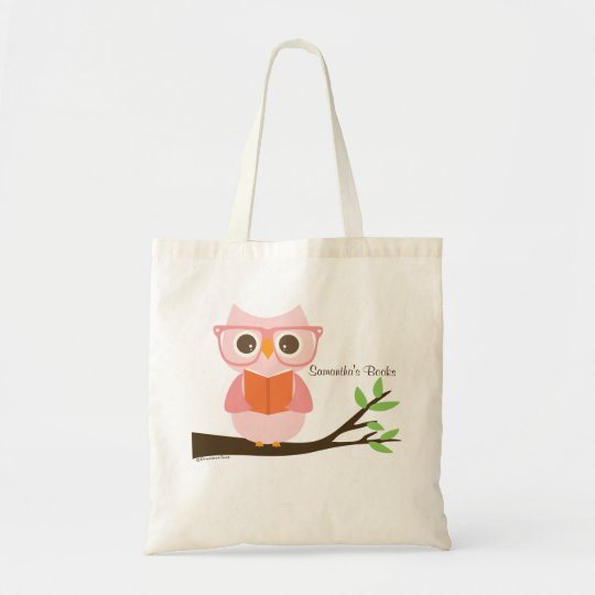 Cute Owl Reading Tote Bag | Zazzle.com