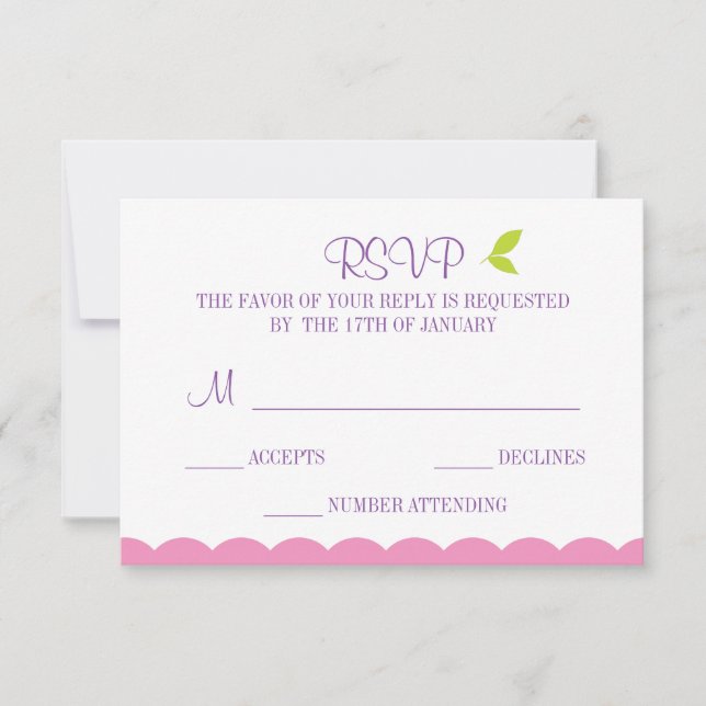 Cute Owl Response Card (Front)