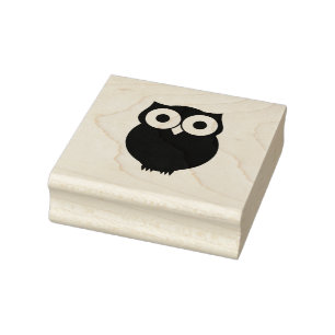 Cute Owl Rubber Stamp