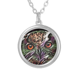CUTE OWL   SILVER PLATED NECKLACE