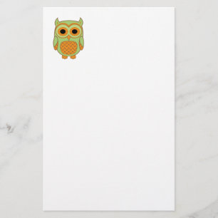 Cute Owl Stationery