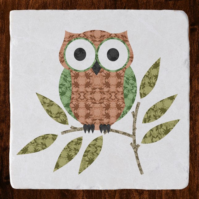 Cute Owl Stone Trivet (Creator Uploaded)