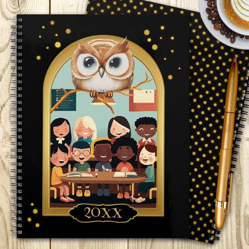 Cute Owl Teacher Class Year  Planner