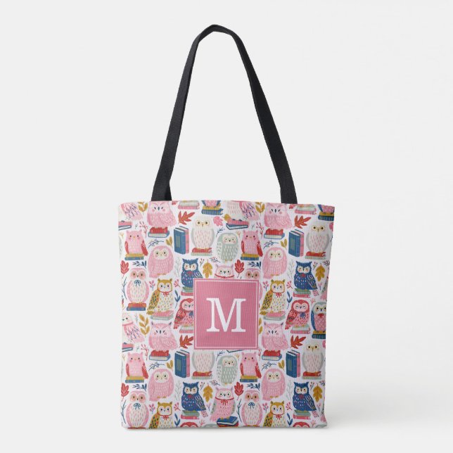 Cute Owl Tote Bag (Back)