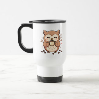 Cute Owl Travel Mug For Coffee Lovers