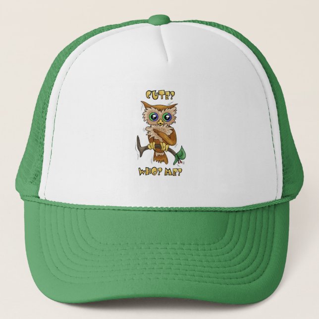 Cute Owl Trucker Hat (Front)
