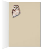 Cute Owl - Watercolor Bird Collection Cards (Inside (Right))