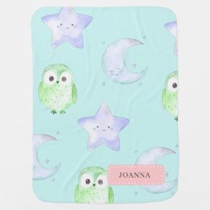 Cute Owl Whimsical Baby Blanket