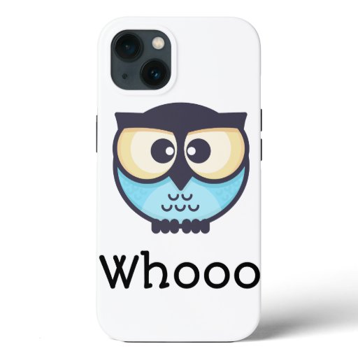 Cute Owl Whooo iPhone 13 Case