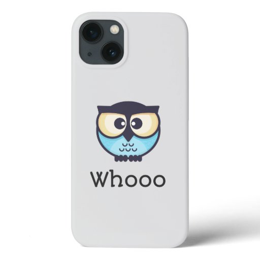 Cute Owl Whooo iPhone 13 Case