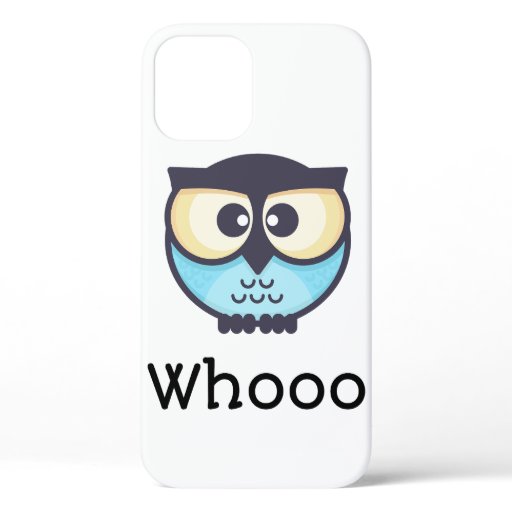 Cute Owl Whooo iPhone 12 Pro Case