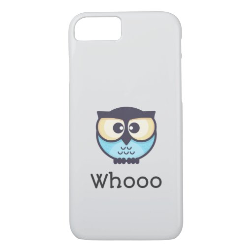 Cute Owl Whooo iPhone 8/7 Case