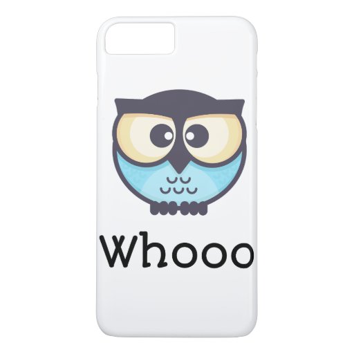 Cute Owl Whooo iPhone 8 Plus/7 Plus Case