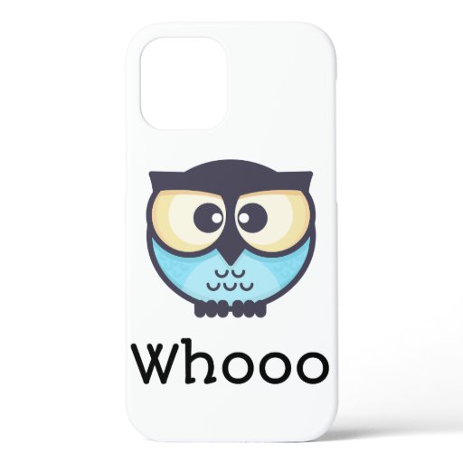 Cute Owl Whooo iPhone 12 Case