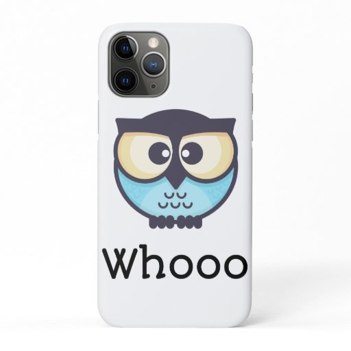 Cute Owl Whooo iPhone 11 Pro Case