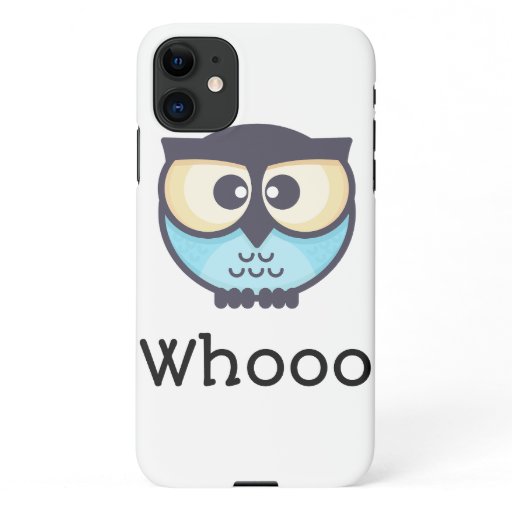 Cute Owl Whooo iPhone 11 Case