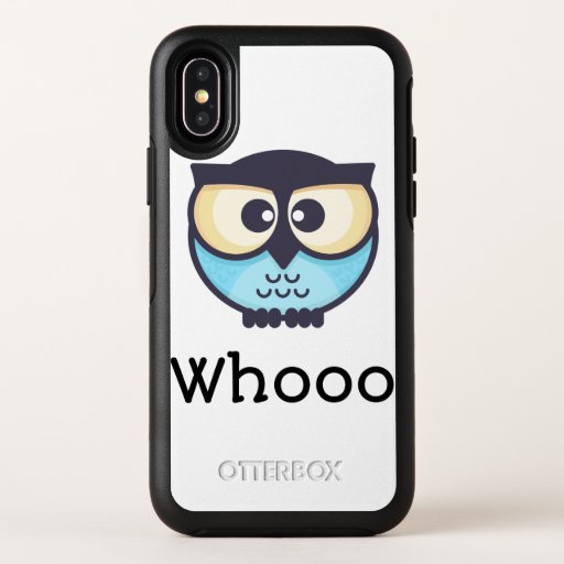 Cute Owl Whooo OtterBox Symmetry iPhone X Case