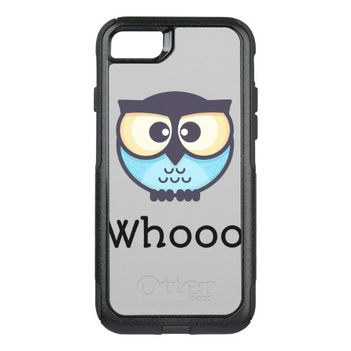Cute Owl Whooo OtterBox Commuter iPhone SE/8/7 Case
