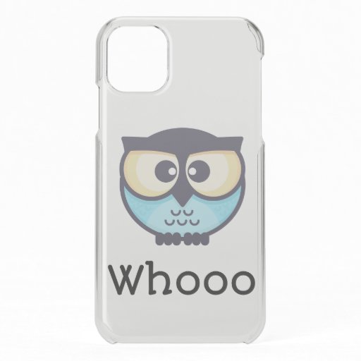 Cute Owl Whooo iPhone 11 Case