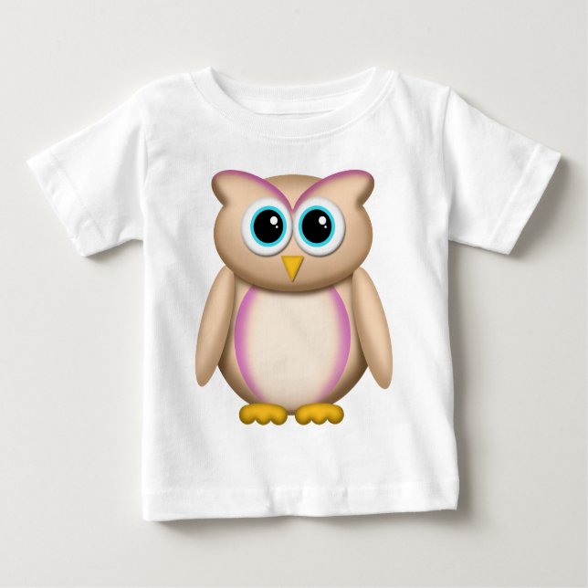 Cute Owl with Purple - Infant T-Shirt (Front)