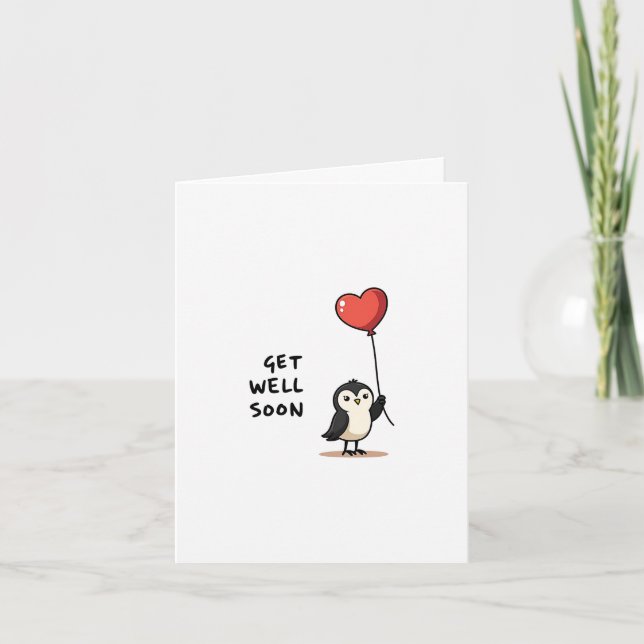 Cute Owlet Get Well Card (Front)