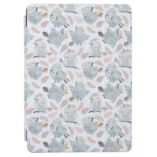 Cute owls and flowers iPad air cover