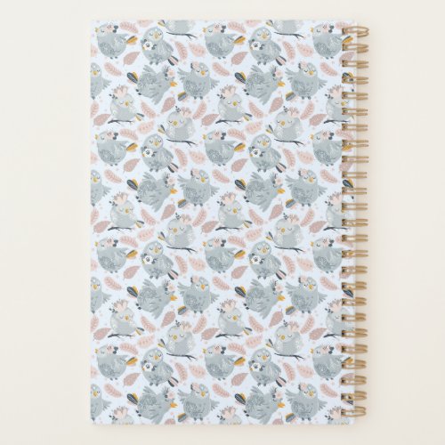 Cute owls and flowers planner