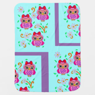 cute owls baby blanket