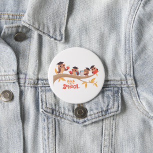 Cute Owls Back to School Graduation Button